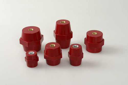 SM Insulators - Ceramic, Varied Dimensions, Red | High Insulation, Reliable Performance, Durable Design, Easy Installation, Safety Features