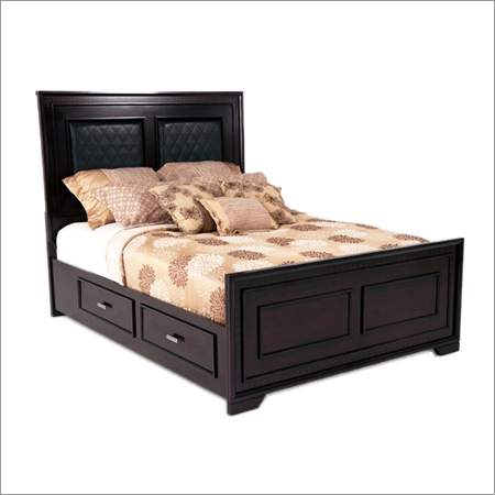 Brown Antique Wooden Bed