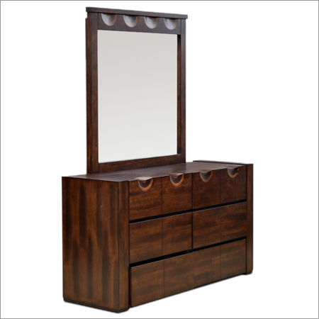 Dark Brown Wooden Dressing Table