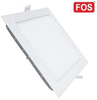 Fos Recessed Led Panel Light - 300x300x14 Mm, Aluminium | 24w, 2400 Lumens, 6500k-4000k-2700k Color Temperature, Eco-friendly, Flicker-free, Long Life Of 50,000 Hours