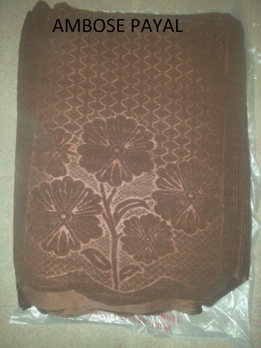 Designer Sofa Cover - Velvet, Variable Size, Brown | Embossed Floral Pattern, Soft Texture, Durable Fabric