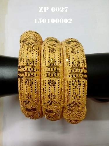 Gold Plated Elegant Bangle Design