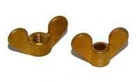 Forged Brass Wing Nut - Brass Material, Standard Sizes | High Durability, Fine Threading, Prevents Self Loosening, 12-Month Warranty