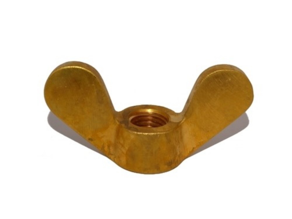 Brass Wing Nut - Polished Finish, Manual Operation for Easy Installation , 12-Month Warranty