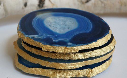 Blue Agate Coasters