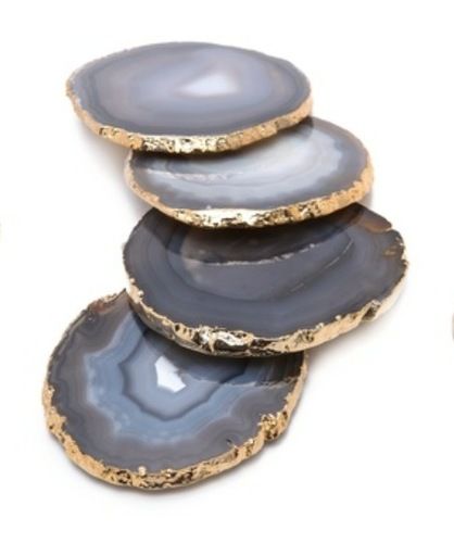 Grey Agate Coaster Solid Surface