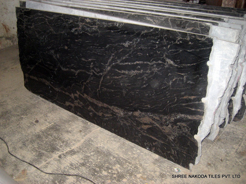Black Markino Granite - 10-15 mm Thickness Polished Slabs | Ideal for Flooring and Counter Tops Finely Cut with Unique Shiny Appearance