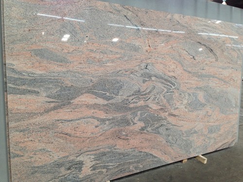 Juparana Pink Granite - Polished Slabs, 2cm Thickness | Versatile for Flooring & Countertops, Remarkable Durability, Optimum Luster