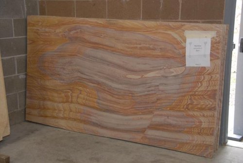 Rainbow Sandstone - Sandstone Tiles 305x305x25mm | Polished Surface Finish, Heat Resistant, Ideal for Decorative Items and Countertops
