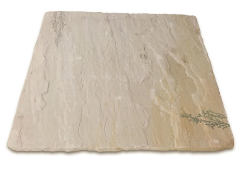 Mint Fossil Sandstone - 10-15mm Slabs | Alluring Pattern, High Strength, Flickering Finish for Temple and Hotel Flooring, Kitchen Slabs, and Counter Tops