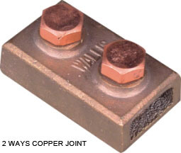2 Ways Copper Joint - Copper, Defined Size, Thread Size | Secure Connection, Corrosion Resistant, High Conductivity