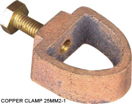 Copper Clamp - Copper Alloy, 25mm, M6 Thread | High Conductivity, Secure Grip, Corrosion Resistant, Durable Design