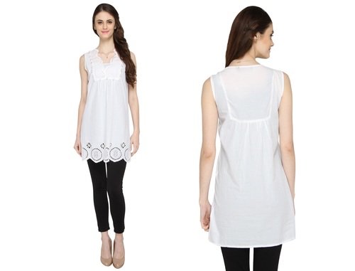 Bedazzle Solid Women's Tunic