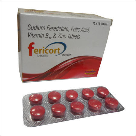 Sodium Feredetate,Folic Acid,Vitamin B12 & Zinc