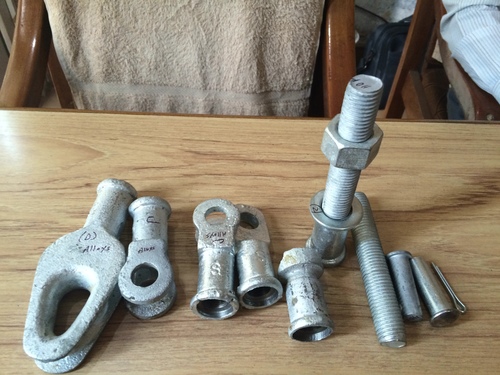 POLYMER INSULATOR METAL HARDWARE - Metal Alloy, Zinc Plated, High Strength, Varied Dimensions | Corrosion Resistant, Durable Design, Easy Installation, Reliable Performance