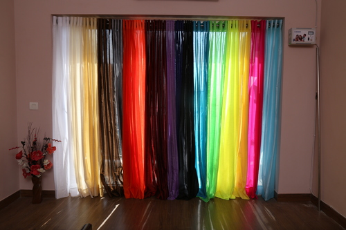 Faux Silk Semi Sheer Curtains