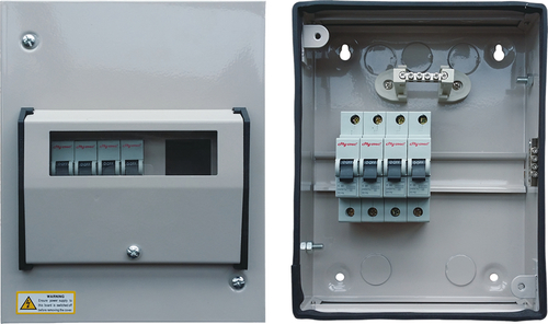 METAL BOX - Metal, 10x8x5 Inches, Grey | 10 Amps, IP65 Weatherproof, Durable, Easy Installation, Secure, 1-Year Warranty, 2kg Weight