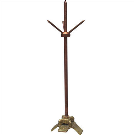 Spike Component - Copper, 10ft, Triangular Base | Reliable Grounding, Durable Material, Weather Resistant