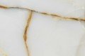 White Onyx Slab with Golden Vein