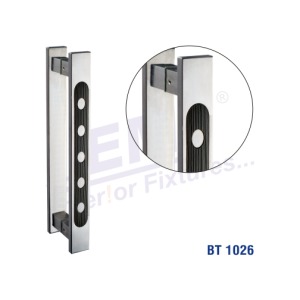 Laser S.S. + Wood Glass Door Handle