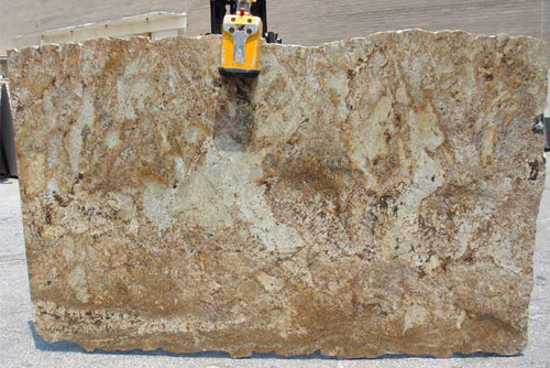Desert Gold Granite Slab - 15-20mm Polished Slab | Stain Resistant, Smooth Texture, Elegant for Flooring and Countertops