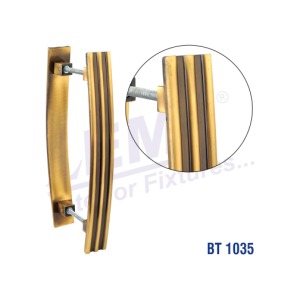 Laser S.S. + Wood Glass Door Handle