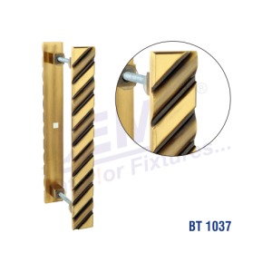Laser S.S. + Wood Glass Door Handle