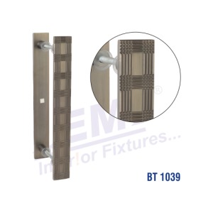 Laser S.S. + Wood Glass Door Handle