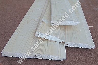 Cream Spruce Wood Panelling