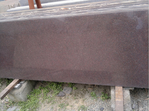 Indian Bruno Red Granite - Slabs 15-20 mm Thickness | Polished Surface Finish High Durability Moisture Resistance Impact Resistant