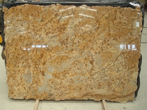 Golden Crystal Granite - Polished Slabs, 10-15mm Thickness | Spectacular Design, Heat Resistant, Low Maintenance, Easy to Clean