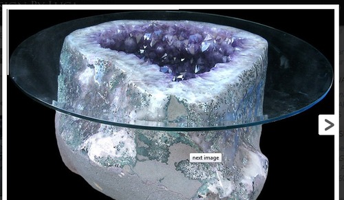 Amethyst Geode Table Artificial Granite