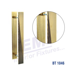 Laser S.S. + Wood Glass Door Handle