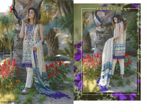 Women Ethnic Wear - Pure Cotton Embroidered Top, Customized Size, Full Sleeves