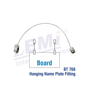 Wardrobe Fittings Hanging Name Plate Fitting