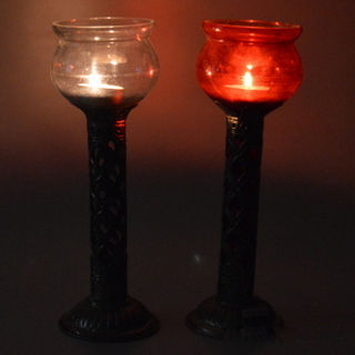 Glass Candle Stand