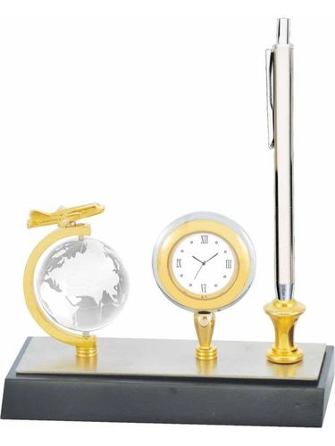 Metal Desktop with Globe