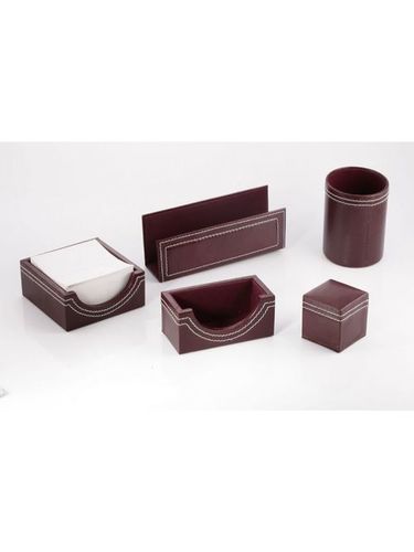 6 in 1 Leather Desktop Organizer