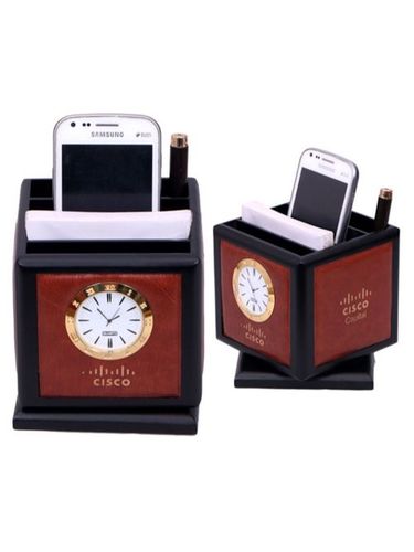 Revolving Tumbler Leather Finish