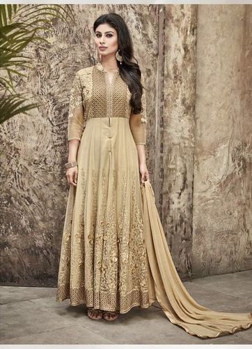 Cream Gold Color Designer Salwar Suit at Best Price in Surat | Maajis Group