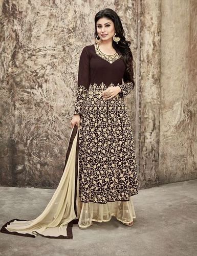 Brown Color Heavy Latest Designer Salwar Suit