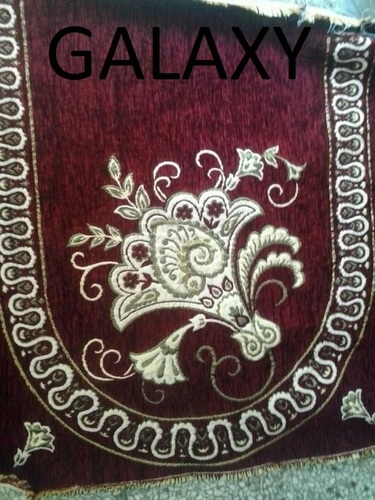 Designer Sofa Cover - Velvet, Varied Size, Burgundy | Elegant Floral Design, Durable Fabric, Easy To Clean, Sofa Protection