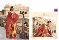 Designer Lehariya Saree - Fancy Fabric, Free Size, Red | Elegant Design, Party Wear, Casual Wear, Dry Clean Only