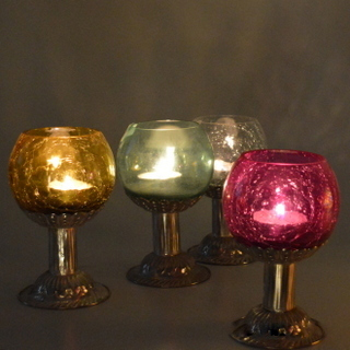 Glass Hanging Candle Lamp