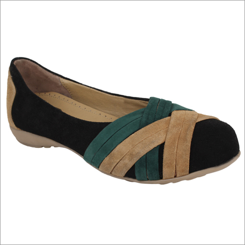 Green Designer Ladies Belly Shoes