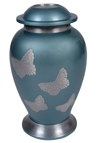 Gifts And Crafts Classy Engraved Flying Bird Brass Urn