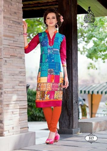 Cotton Printed Kurtis Catalog