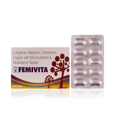 L-Arginine,Selenium,Chromium With Multivitamin Tab