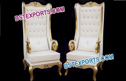 Wedding Brass Metal Big Boss Chairs