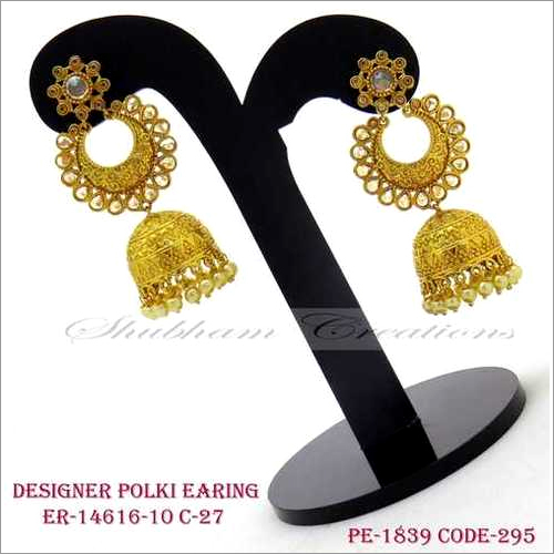 DESIGNER POLKI EARRING